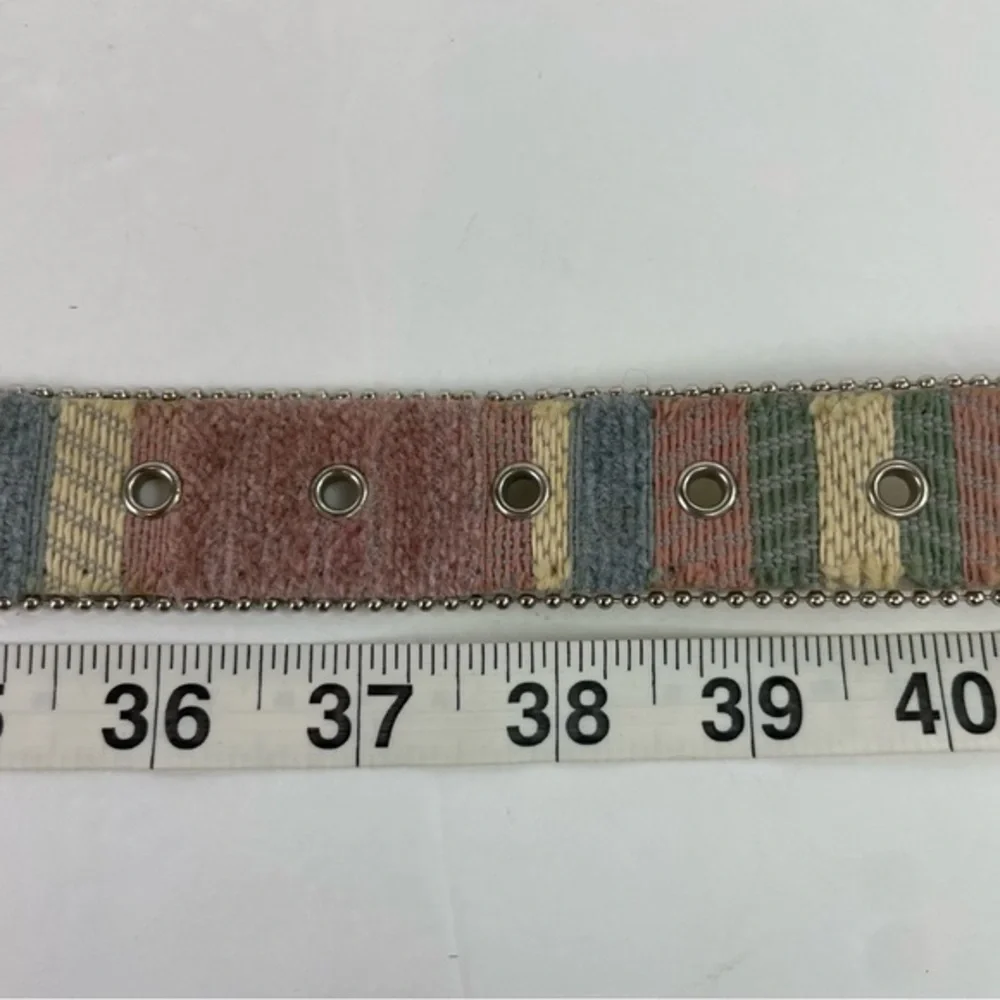 Vintage 80s Multicolored Tapestry Belt‎